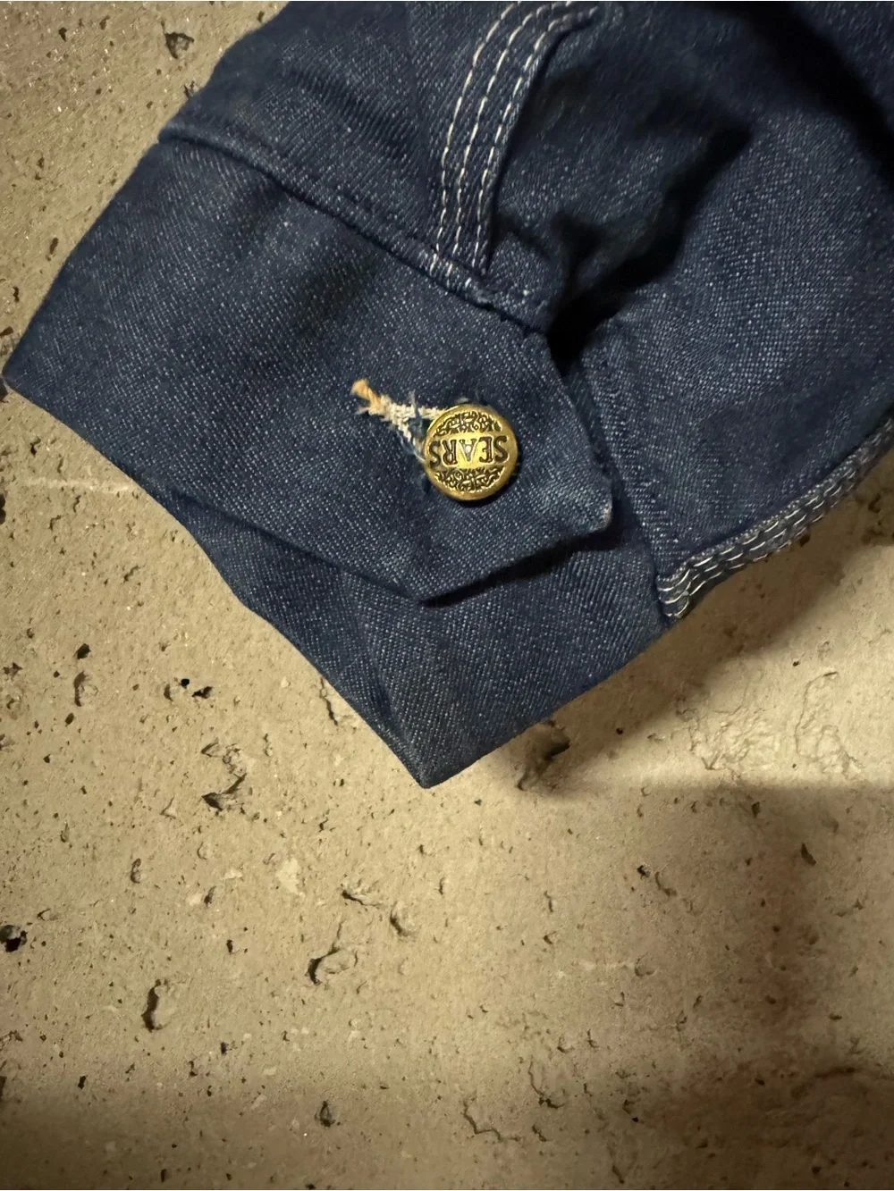 Vintage Sears Navy Denim Chore Jacket